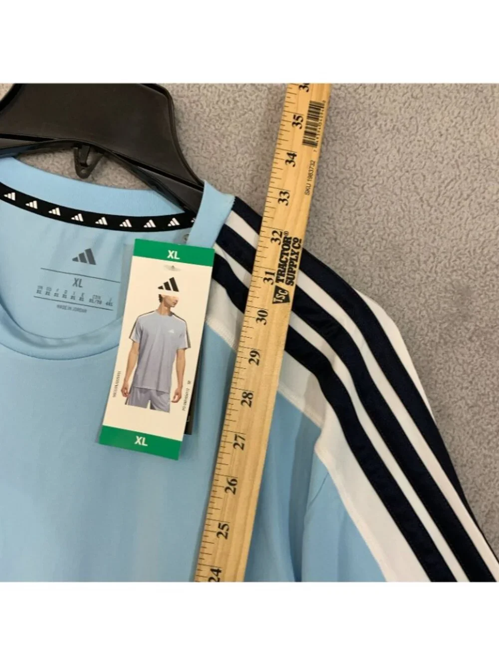NWT Adidas   Men's XL Active T Shirt Blue
